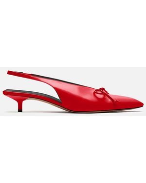 Jacquemus The Low Cubisto Slingbacks - Red