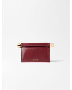 Jacquemus Die Rond Carré Clutch - Red