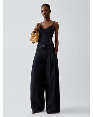 Jacquemus The De-Nîmes Pina Denim Top - Black