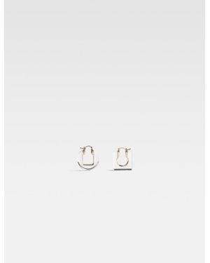 Jacquemus The Rond Carré Earrings - White