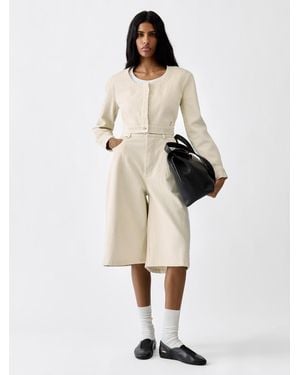 Jacquemus The De-Nîmes Flipper Denim Top - Natural