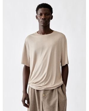 Jacquemus T-Shirt Soie - Neutro