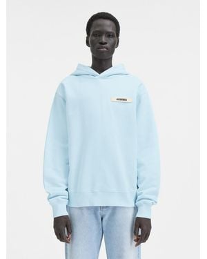 Jacquemus La Felpa Con Cappuccio Gros Grain - Blu