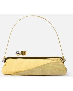 Jacquemus The Salon Maïs Clutch - Metallic