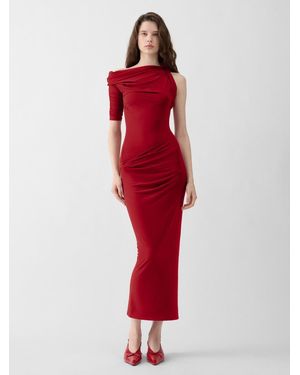 Jacquemus The Drapeado Dress - Red