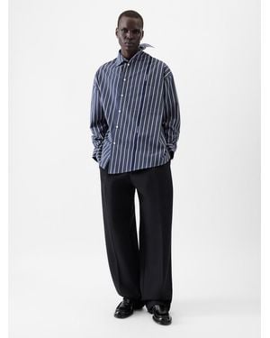 Jacquemus The Cuadro Long-Sleeve Shirt - Blue
