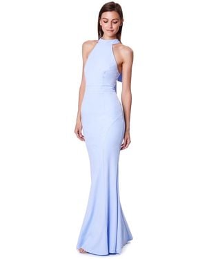 Jarlo Caden Halter Neck Maxi Dress - Blue