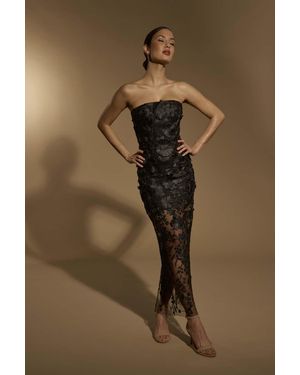 Jarlo Alice Strapless Midi Dress - Natural