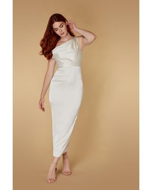 Jarlo Cha Drop Shoulder Midaxi Dress - Natural