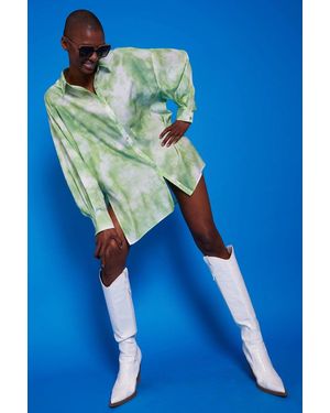 Jayley Love Herb Shirt Dress - Blue