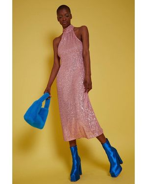 Jayley Sequin Lightweight Maxi Dress - Yellow