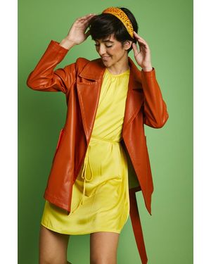 Jayley Silk Blend Shift Dress - Green