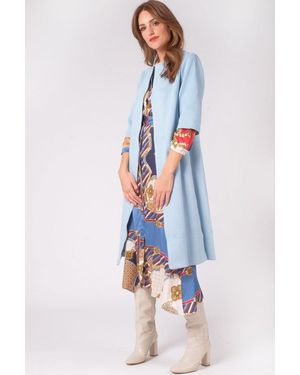 Jayley Faux Suede Coat - White