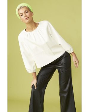 Jayley Eco Leather Trousers - Yellow