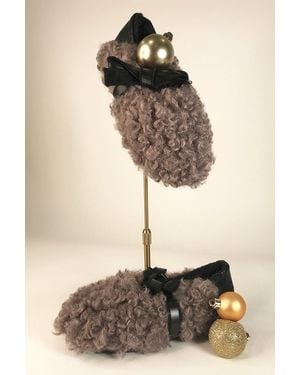 Jayley Real Fur Slippers - Natural