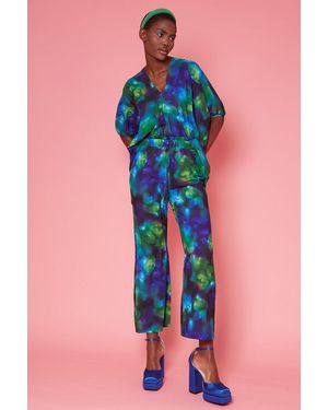 Jayley Tencel Blend Cleo Trousers - Blue