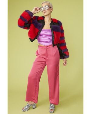 Jayley Wide Leg Trousers - Pink