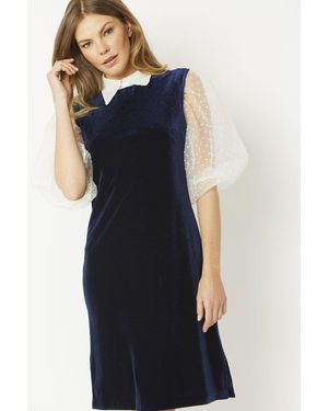 Jayley Velvet Dress - Blue