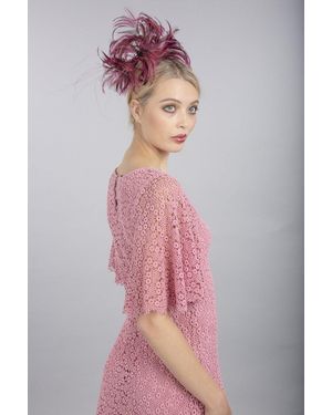 Jayley Vintage Lace Dress Size: M (Uk 12) - Pink