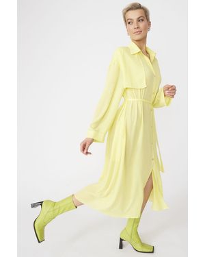 Jayley Silk Blend Maxi Dress - Yellow