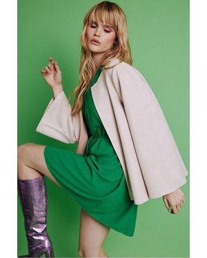 Jayley Luxury Faux Suede Jacket - Green