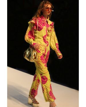 Jayley Rayon Blend Sienna Oversized Blouse - Black