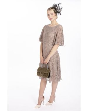 Jayley Vintage Lace Dress Size: S (Uk 10) - Natural