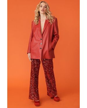Jayley Sequin Flares - Orange