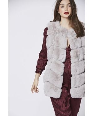 Jayley Faux Fur Vest - Grey