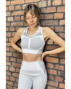 Jayley Serena Seamless Reflective Sport Bra Size: S (Uk 10) - Brown