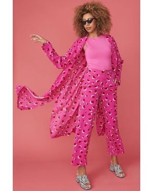 Jayley Silk Blend Sorrento Trousers - Pink