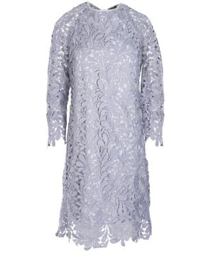 Jayley Vintage Inspired Lace Dress Size: S (Uk 10) - Blue