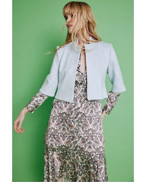 Jayley Faux Suede Jacket - Green