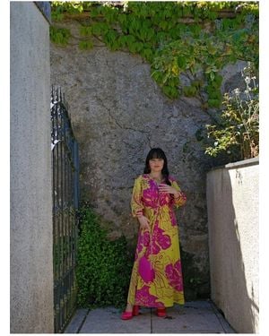 Jayley Silk Blend Maxi Dress - Green