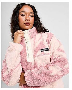 Columbia Helvetia Oversized Fleece Top - Pink