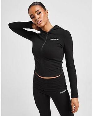 McKenzie Slim Full Zip Hoodie - Black