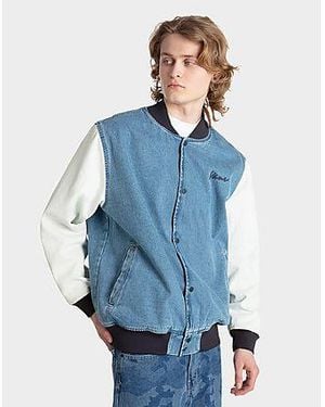 Vans Denim Baseball Jacket - Blue
