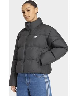 adidas Womens Giacca Imbottita Corta - Grigio
