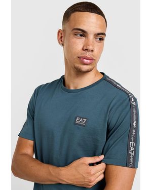 EA7 Tape Badge Maglia - Blu