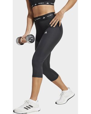 adidas Womens Leggings Techfit Capri - Nero
