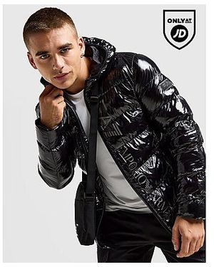 EA7 Shiny Puffer Jacket - Nero