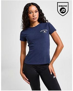 New Balance Athletics Slim Maglia - Blu
