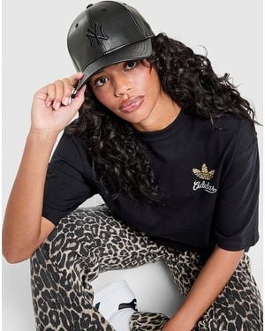 KTZ Womens Cappellino MLB New York Yankees 9FORTY Pleather - Nero