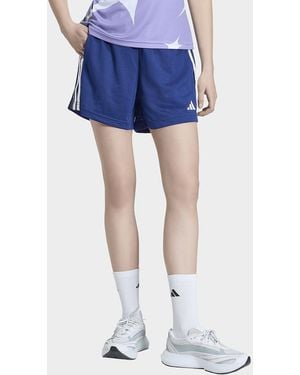 adidas Womens Pantaloncini Mesh Stadium - Blu