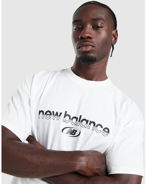 New Balance Mens Trackside T-Shirt - Bianco