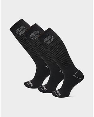 Timberland 3-pack Bowden Tree Full Cushion Crew Sock - Black