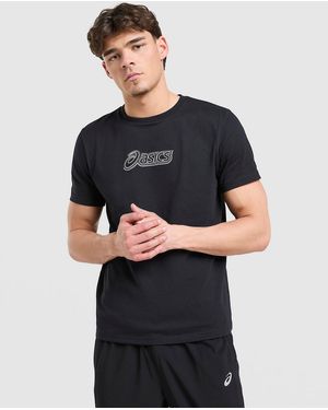 Asics Mens Logo Play T-Shirt - Blu