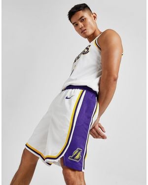 Nike Los Angeles Lakers Association Edition Swingman Nba Shorts - Blanc