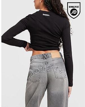 Hoodrich Jeans Logo Applique - Nero