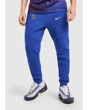 Nike Mens Paris Saint Germain Tech Fleece Joggers - Blu